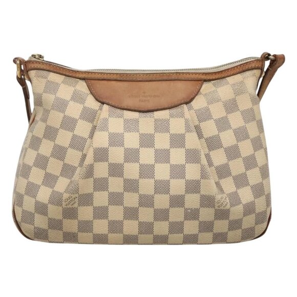 LOUIS VUITTON Damier Azur Siracusa PM Shoulder Bag N41113 LV Auth 118062 - Picture 3 of 16